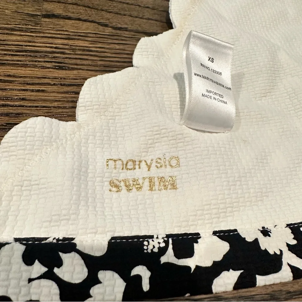 Marysia Black/White high neck bikini - Picture 3 of 4